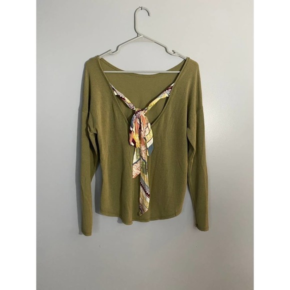 𝅺blue Rain Long Sleeve Blouse Top NWOT XS - Picture 2 of 5